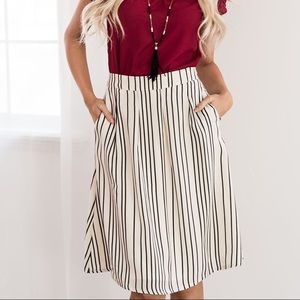 Mikarose Stripped Skirt